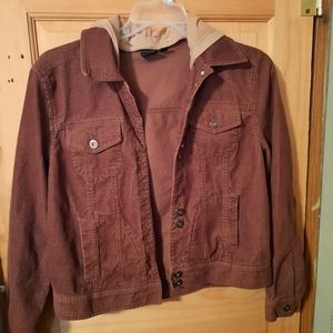 Sonoma hooded corduroy jacket M